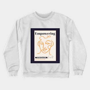 Black Empowering Crewneck Sweatshirt